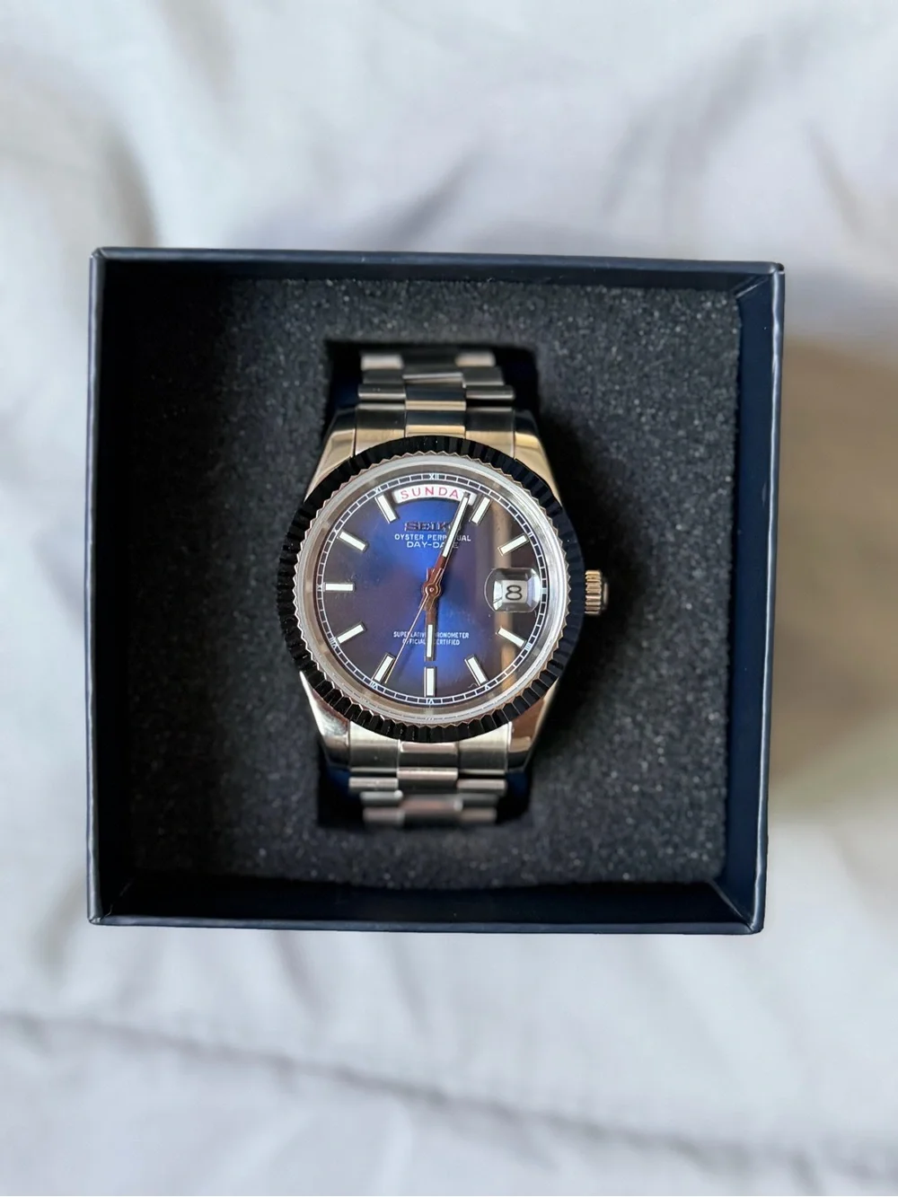Seiko Mod: Blue Day-Date